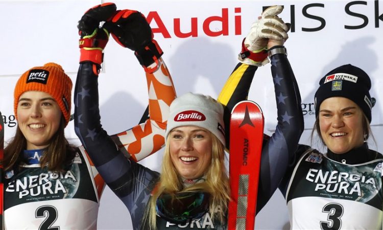 Mikaela Shiffrin osvojila še 81. zmago, Ana Bucik odlična peta