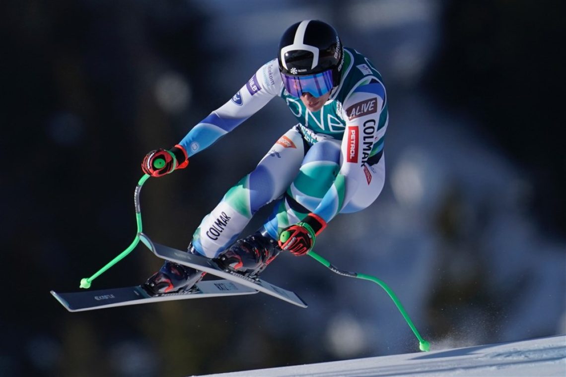 Ilka Štuhec z najhitrejšim zadnjim odsekom tik pod stopničkami 
