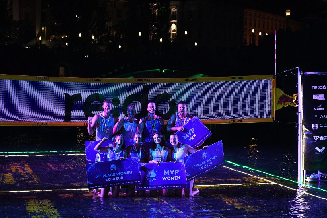 V odbojki na Ljubljanici najboljši Slovenki Tajda in Nina Lovšin