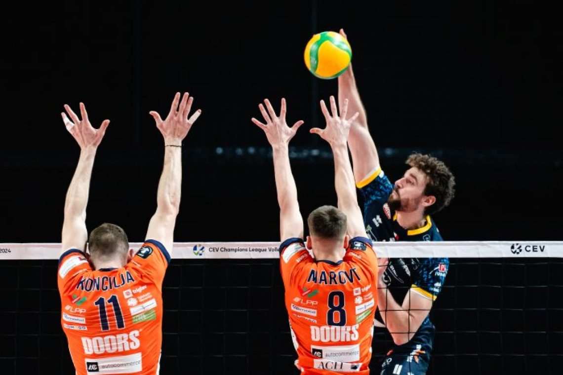 Trentino v ligi prvakov še drugič boljši od ACH Volleyja