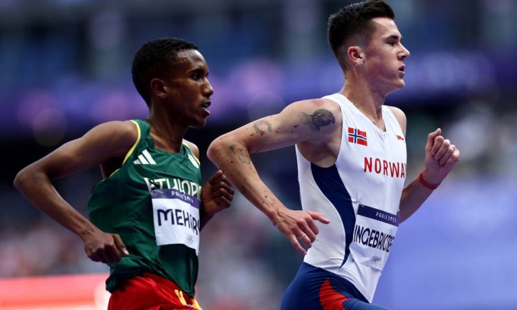 Hocker presenetil z zmago in olimpijskim rekordom na 1500 metrov, Ingebrigtsen praznih rok