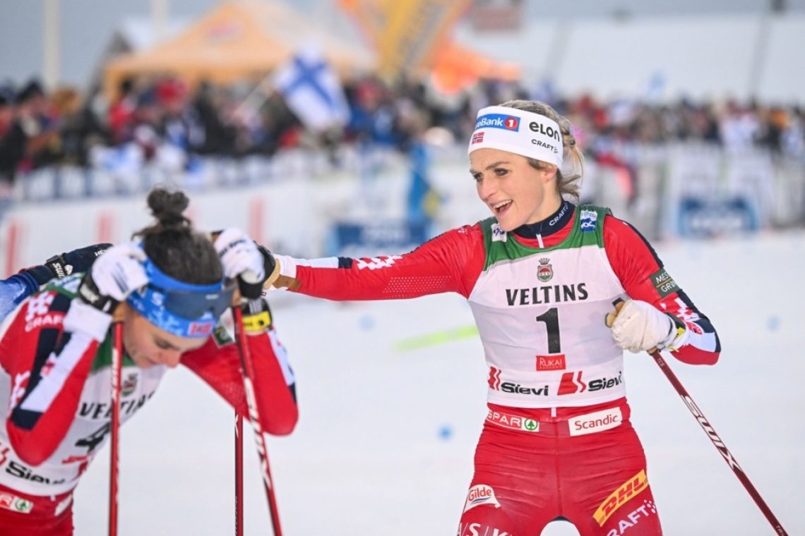 Johaug zmagovalka v Lillehammerju, Mandeljc 53.