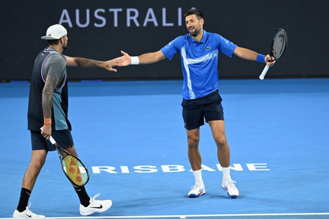 Đoković in Kyrgios navdušila med dvojicami v Brisbanu