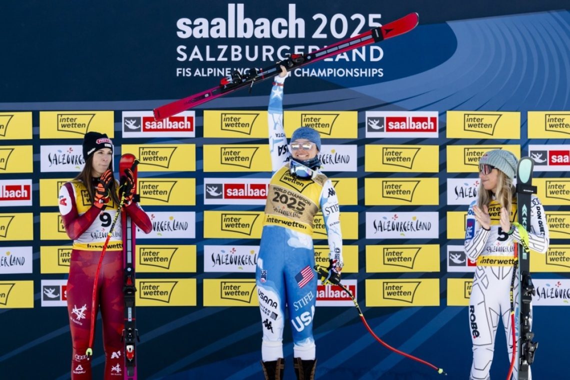 Breezy Johnson kot blisk do smukaškega zlata, Ilka Štuhec 11.