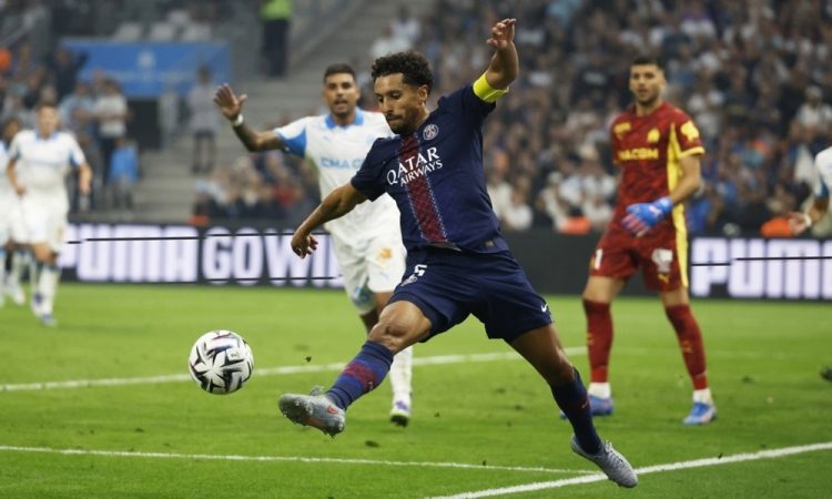 Kapetan PSG Marquinhos bo odsoten zaradi poškodbe