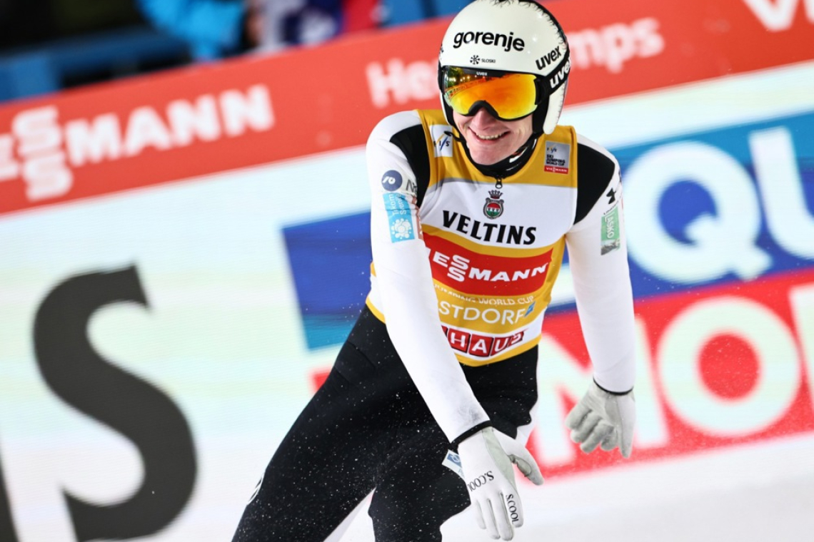 Domen Prevc zmagal tudi na drugi novoletni tekmi v Garmisch Partenkirchnu