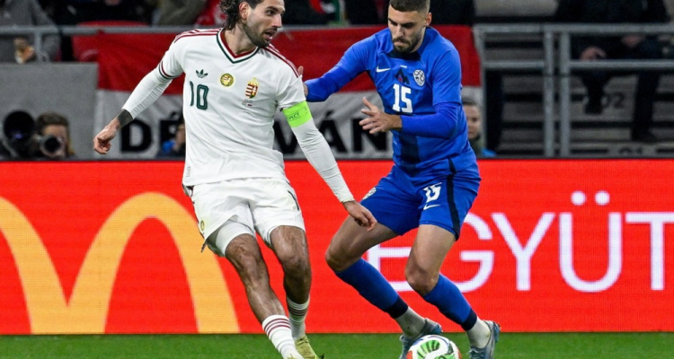 Slovenska nogometna vrsta z Madžarske s porazom