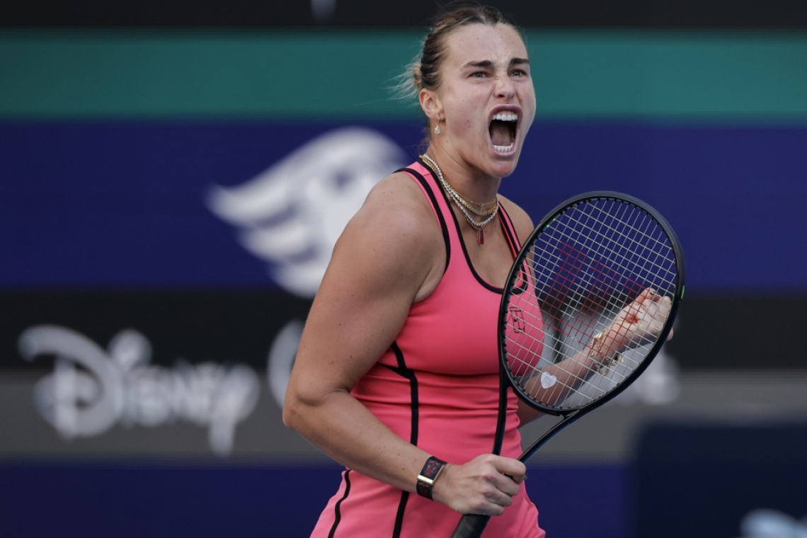 Arina Sabalenka po Indian Wellsu najboljša tudi v Miamiju za sončni dvojček